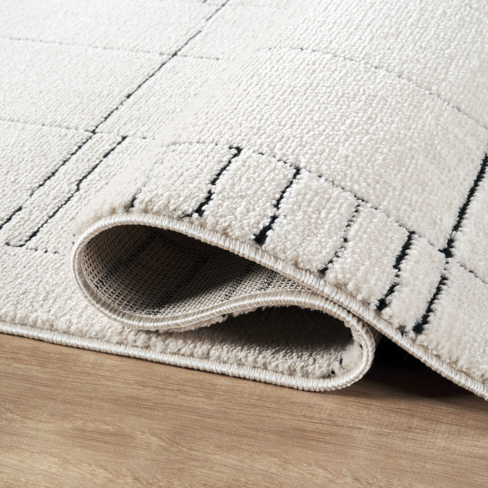 Oliver Geometric Ivory Rug