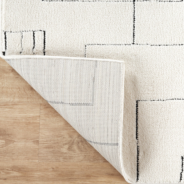 Oliver Geometric Ivory Rug