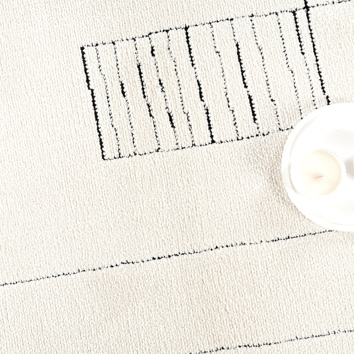 Oliver Geometric Ivory Rug