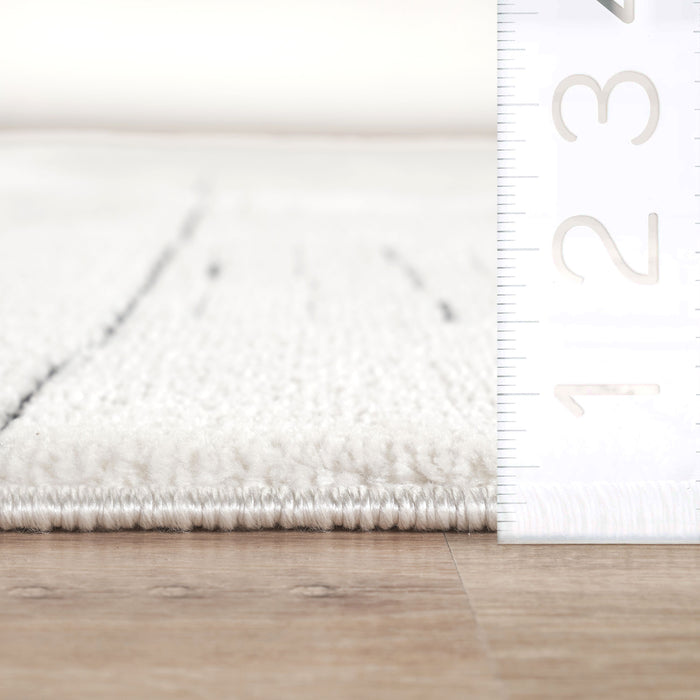 Oliver Geometric Ivory Rug