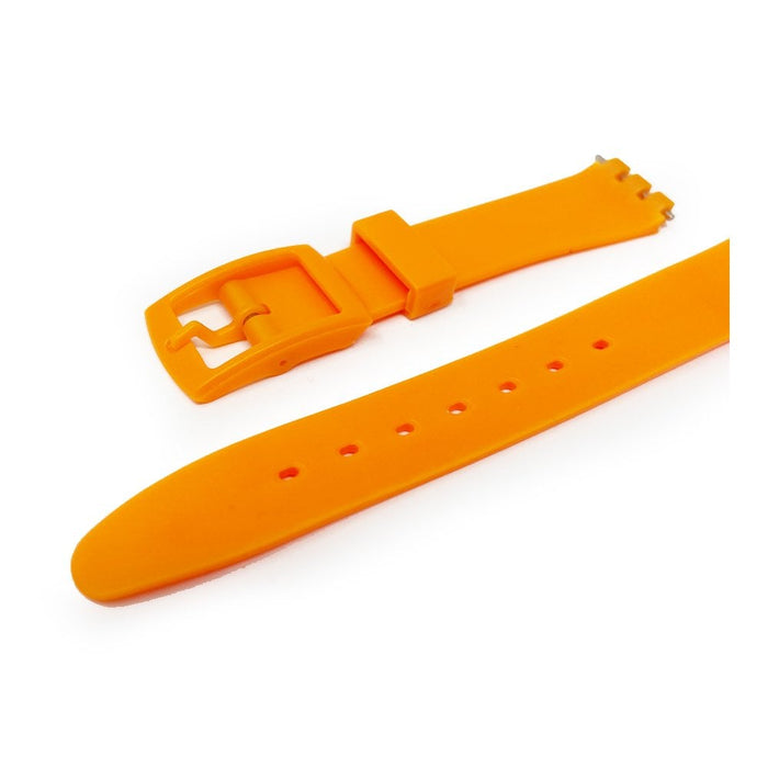 Orange PVC Watch Strap