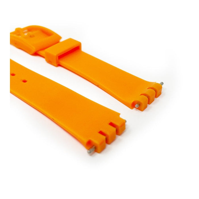 Orange PVC Watch Strap
