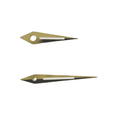 Pair of Luminous Dauphine Watch Hands (Min 0.70, Hr 1.20) - Choose Size and Colour