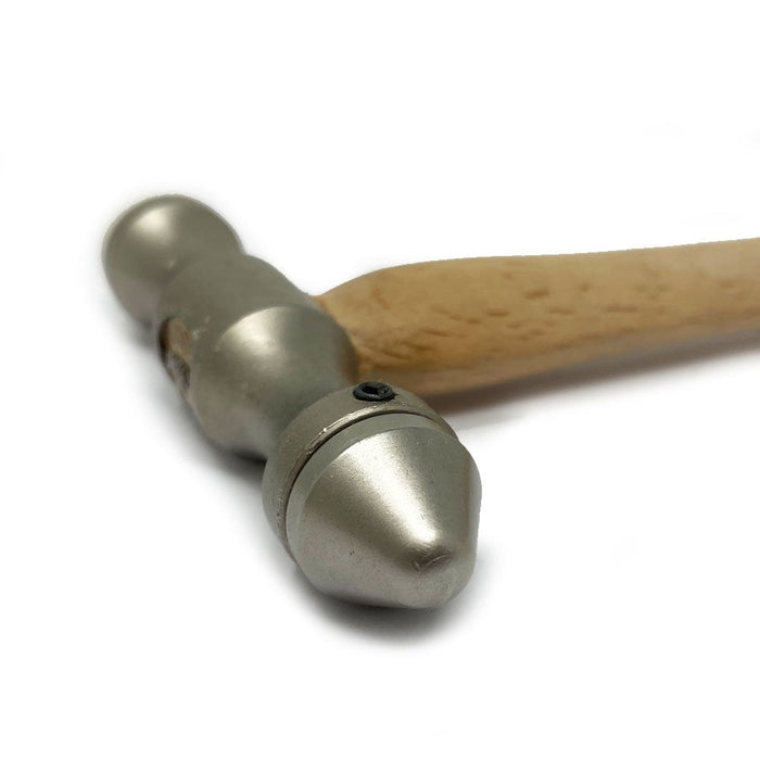 Planishing Hammer with 18 Interchangeable Delrin/Steel Heads