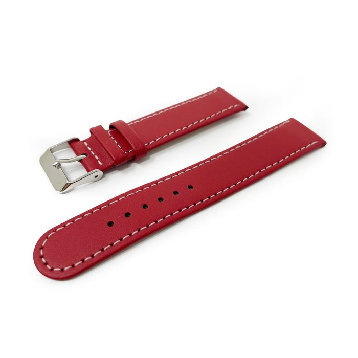 Red Leather Watch Strap