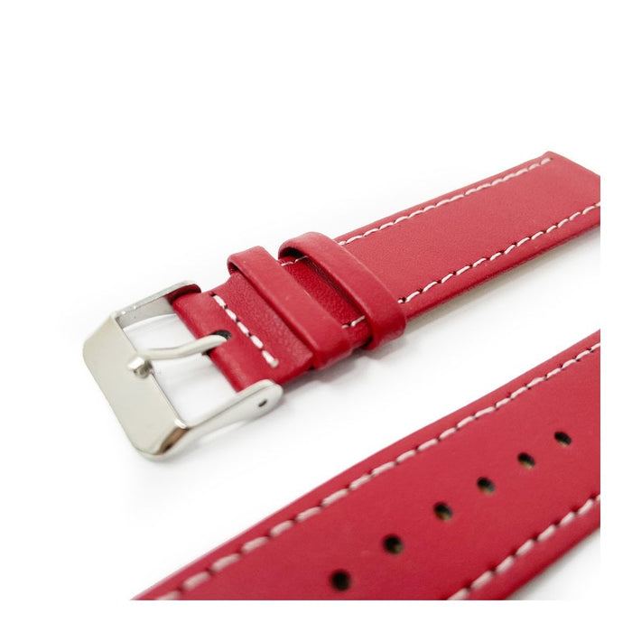 Red Leather Watch Strap