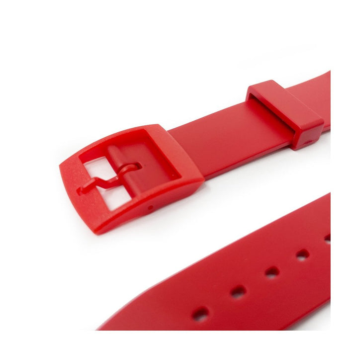 Red PVC Watch Strap