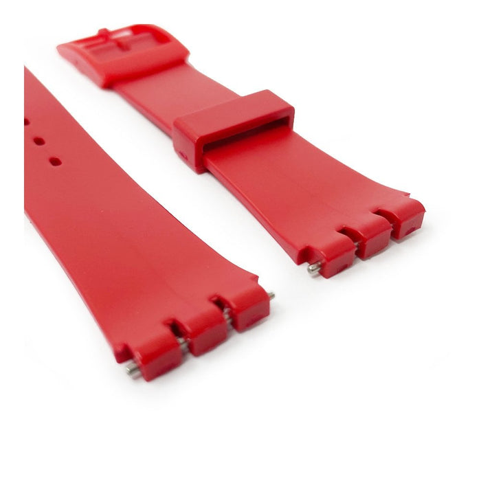Red PVC Watch Strap