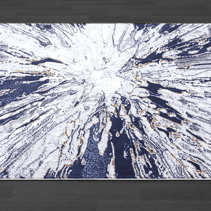 Regal Splash Washable Blue Rug