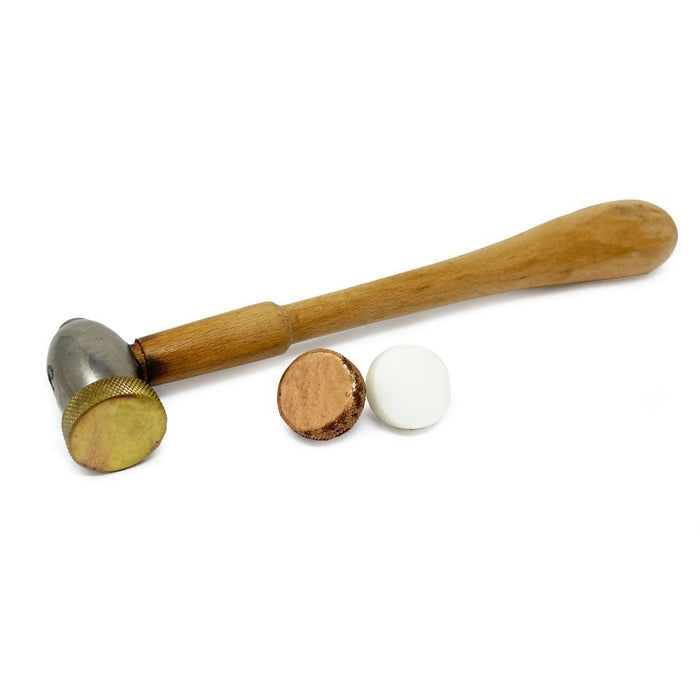 Repousse Hammer with Brass, Steel & Nylon Heads