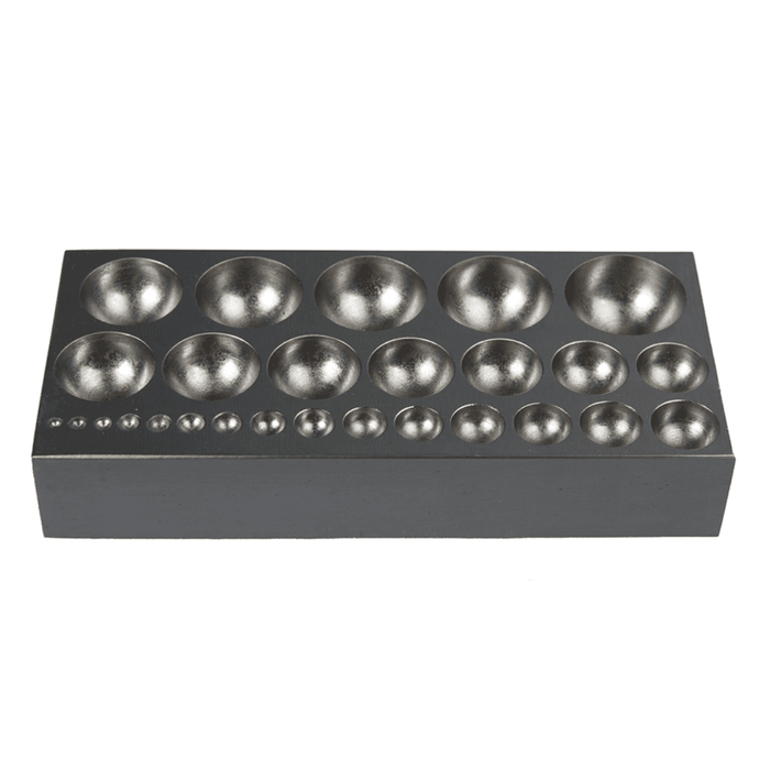 Round Dapping Block with 27 Domes