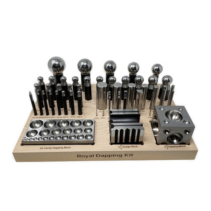 Royal Dapping Kit - Dapping Block And Punch Set