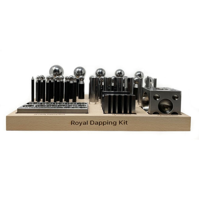Royal Dapping Kit - Dapping Block And Punch Set