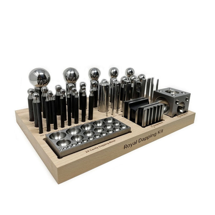 Royal Dapping Kit - Dapping Block And Punch Set