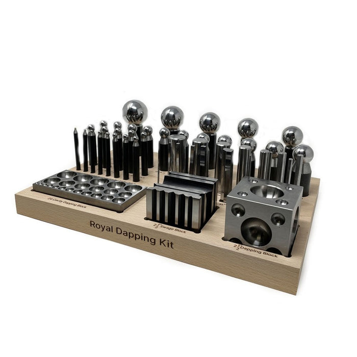 Royal Dapping Kit - Dapping Block And Punch Set