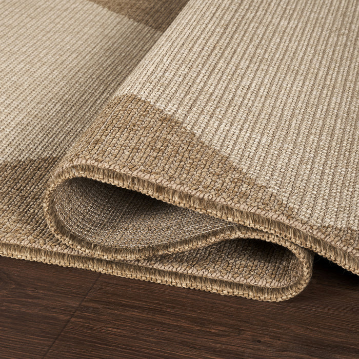 Sage Diamond Checkerboard Indoor Beige Rug