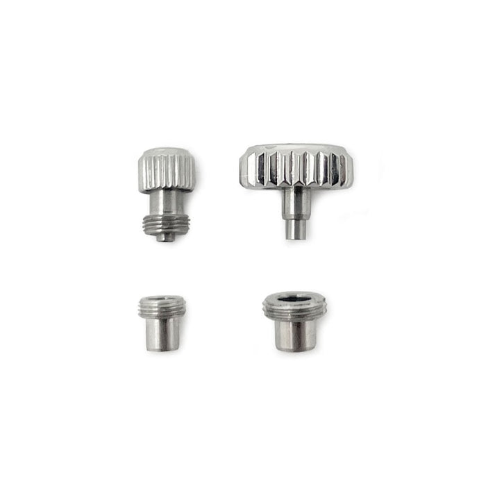Screw Down Watch Crown & Pendant Tube Case, Stainless Steel