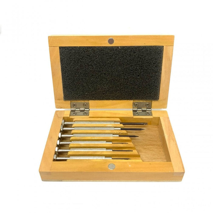 Screwdrivers in Wooden Box Set of 6