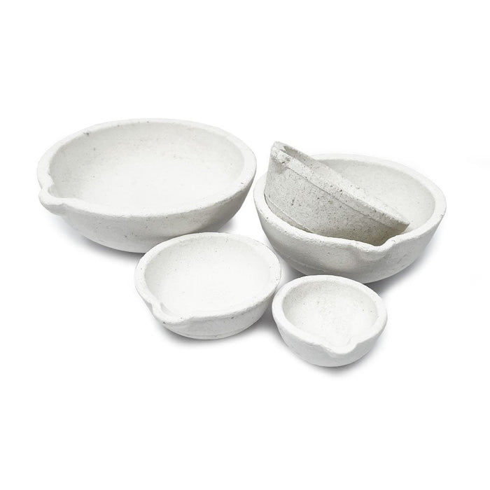 Set of 5 Ceramic Crucible Dishes