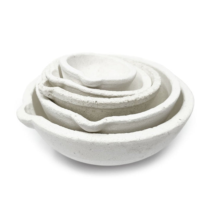 Set of 5 Ceramic Crucible Dishes