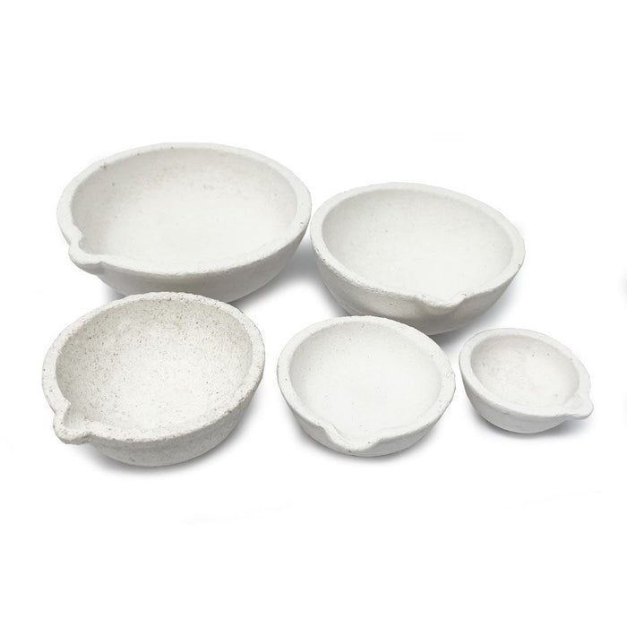 Set of 5 Ceramic Crucible Dishes