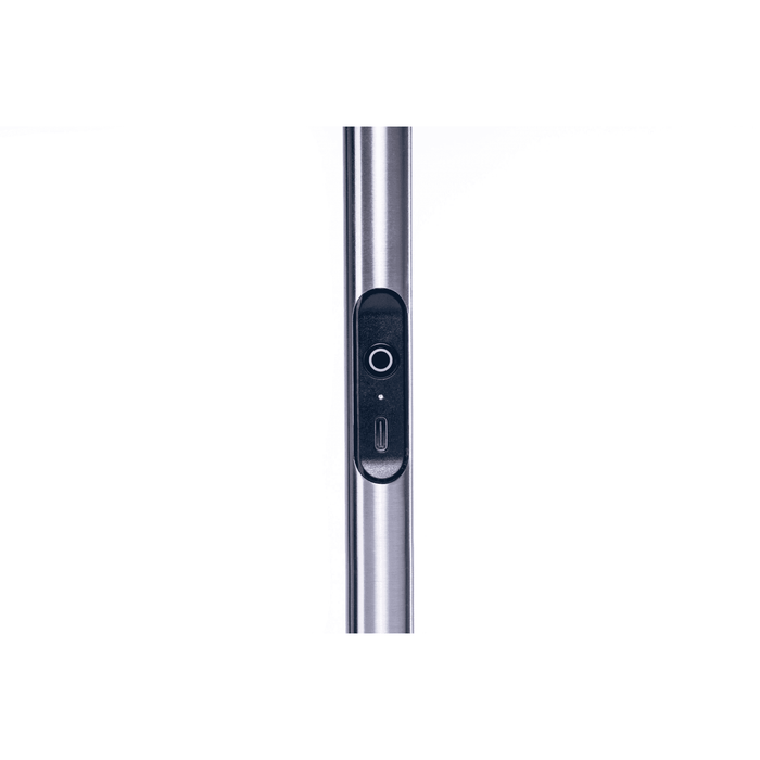 Slimline 4 Floor Lamp Brushed Steel