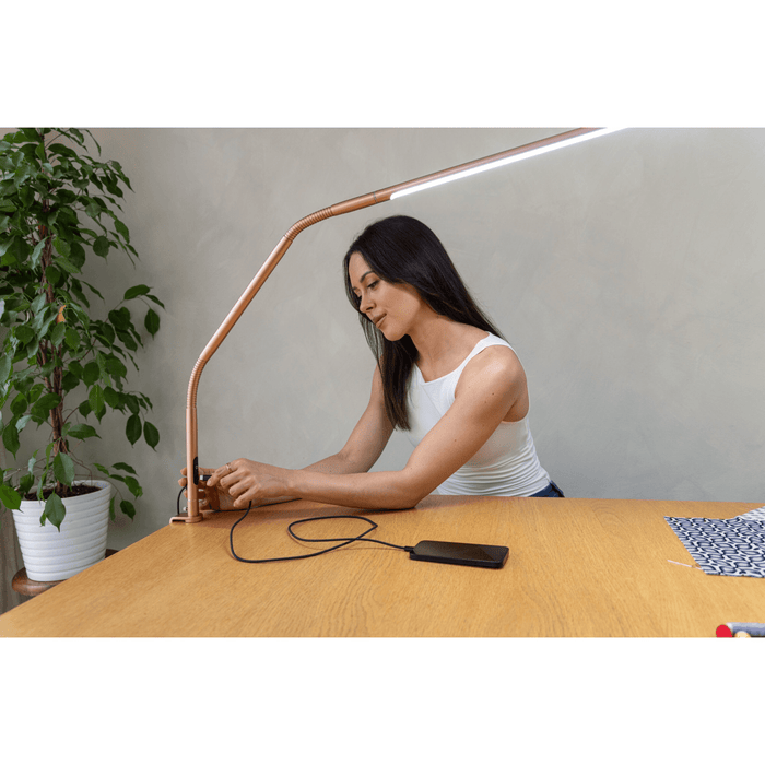 Slimline 4 Table Lamp Rose Gold