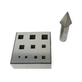 Square Bezel Collet Block & Punch