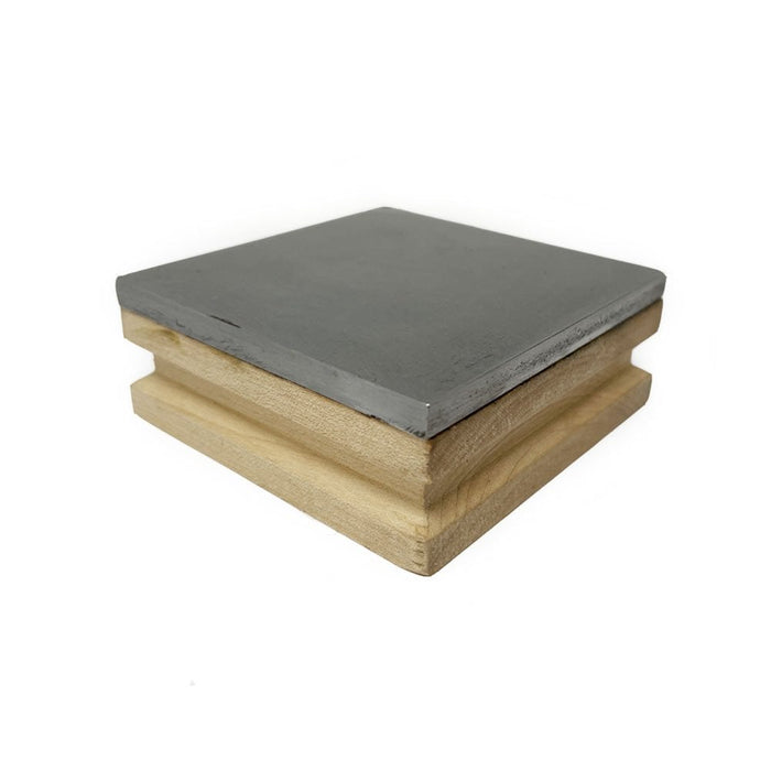 Steel Bench Block With Wooden Base