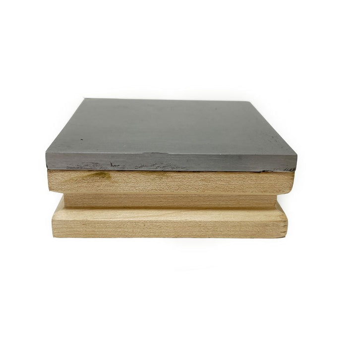 Steel Bench Block With Wooden Base
