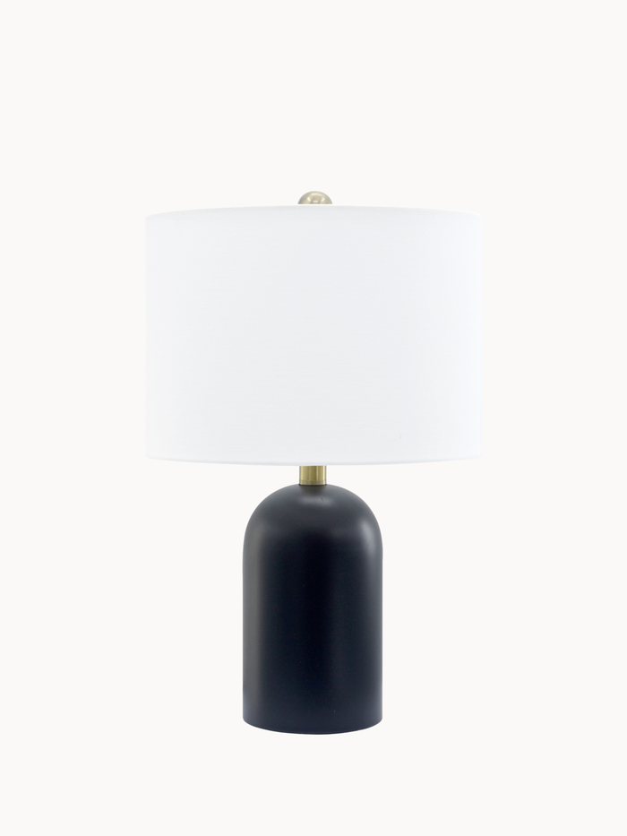 Stella Sculptural Matte Black Table Lamp