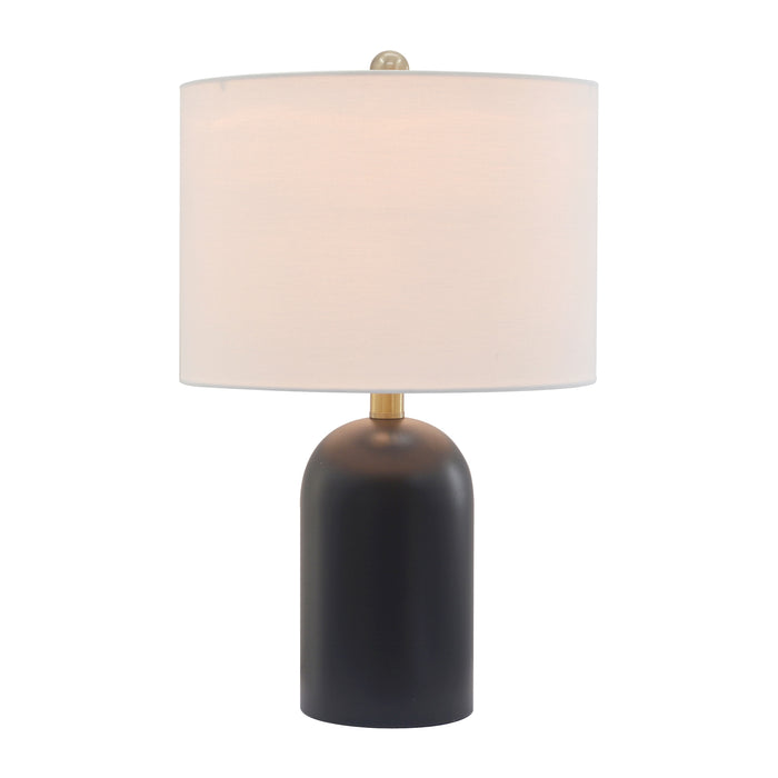 Stella Sculptural Matte Black Table Lamp