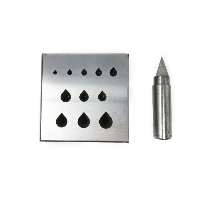 Teardrop Bezel Collet Block & Punch