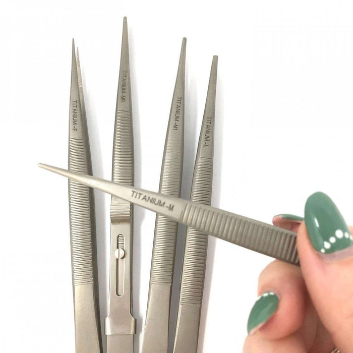 Titanium Diamond Tweezer Set