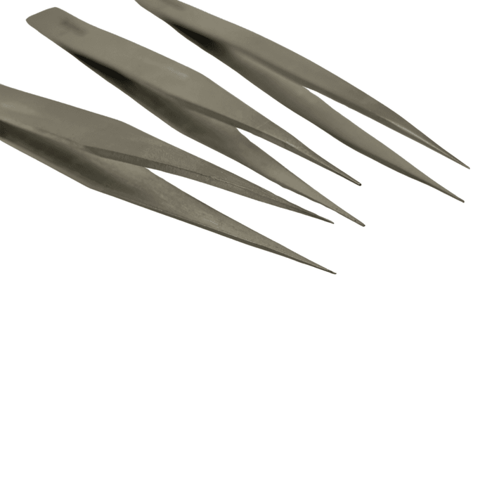Titanium Tweezers Set of 3 (No.1, No.3, No.AA)
