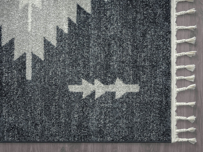 Tulum Grey Cream Diamond Rug