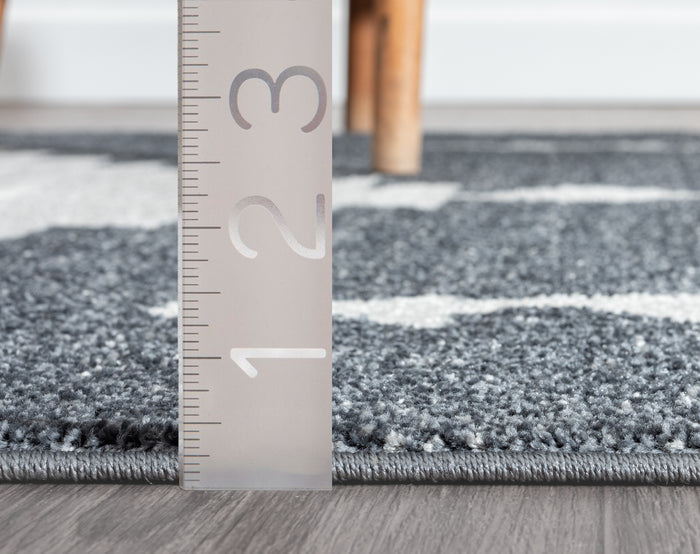 Tulum Grey Cream Diamond Rug