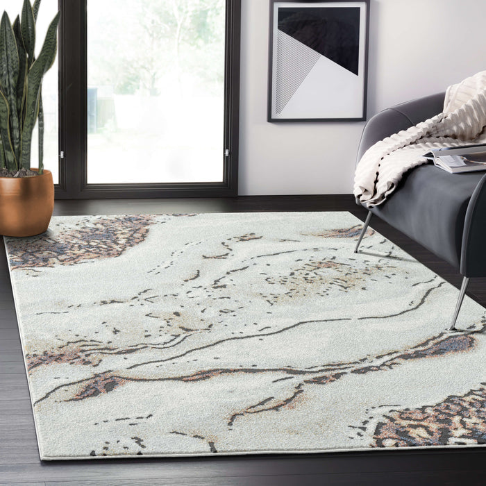 Venus Ripples Grey Brown Rug