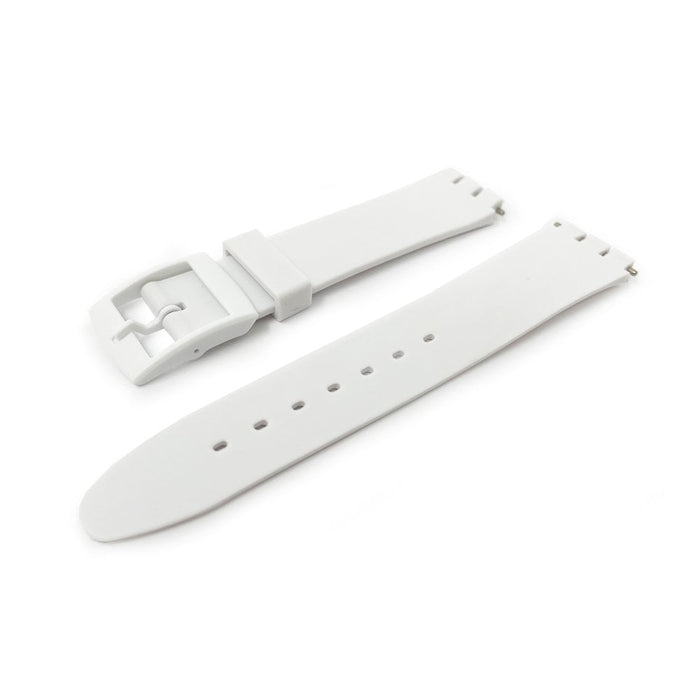 White PVC Watch Strap