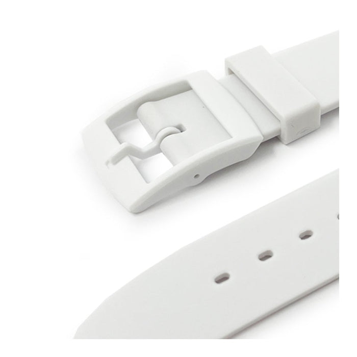 White PVC Watch Strap