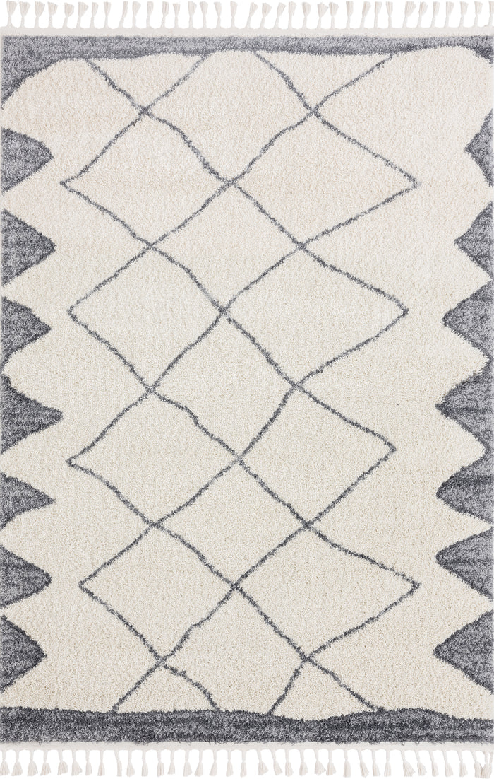 Willow Multi Diamond Cream Rug