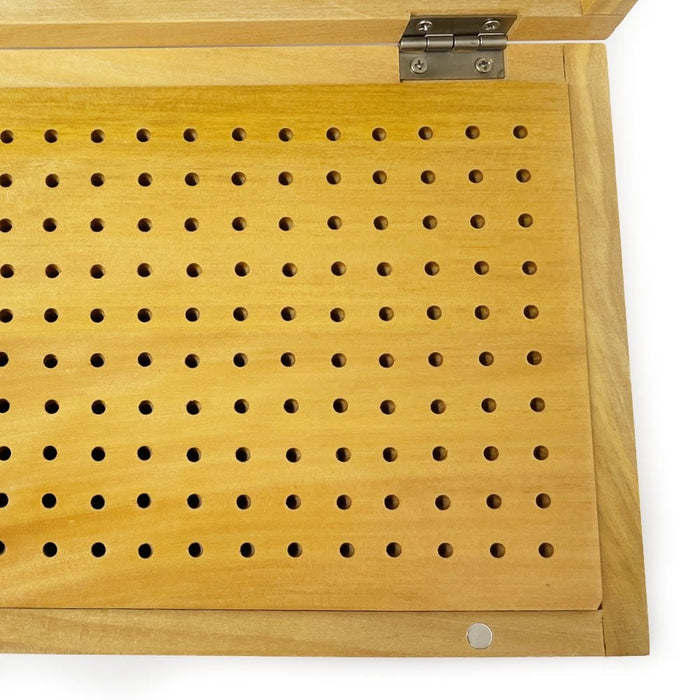 Wooden Burr Box with 200 Holes