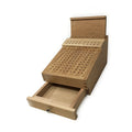Wooden Burr Stand Organiser with Drawer