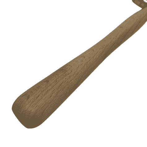 Wooden Hammer with Brass & Fibre Head
