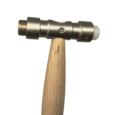 Wooden Hammer with Brass & Fibre Head