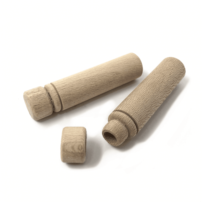 Wooden Needle Case Pack of 2 with Flush Lids