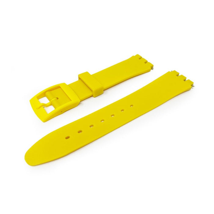 Yellow PVC Watch Strap