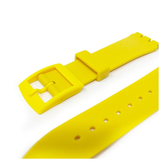 Yellow PVC Watch Strap