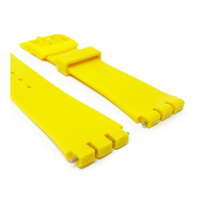 Yellow PVC Watch Strap