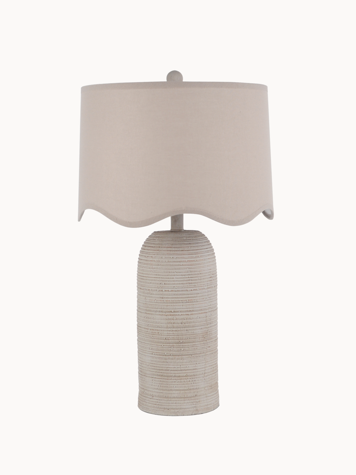 Yvonne Wavy Shade Table Lamp